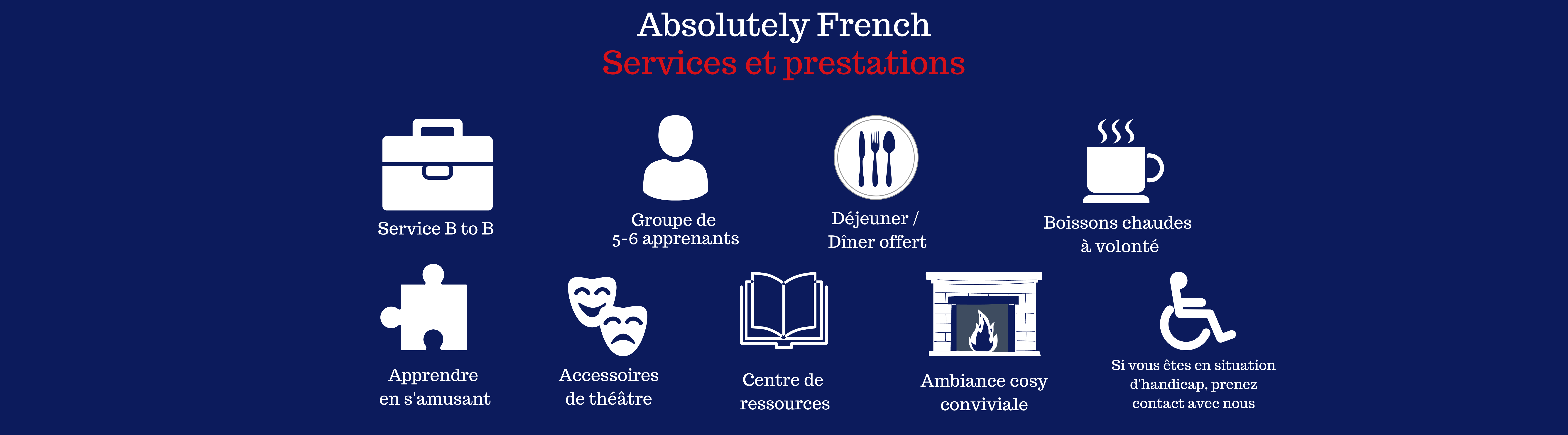 Bannière Services et Prestations - Absolutely French